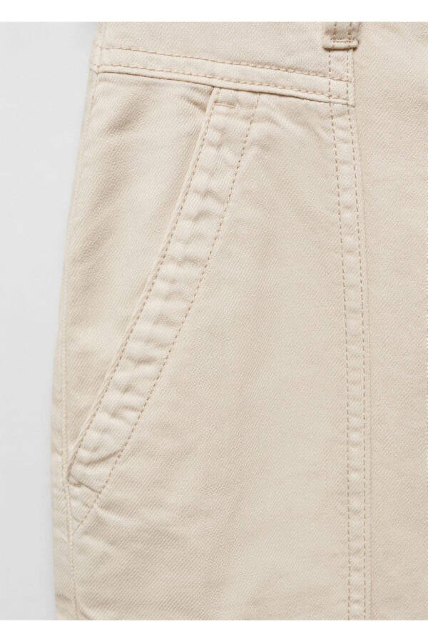 Beli qayrilgan slouchy jinsi shim - 6