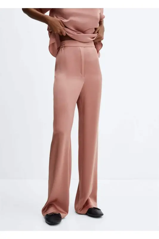Beli rezinkali satin shim-pastel pushti - 1