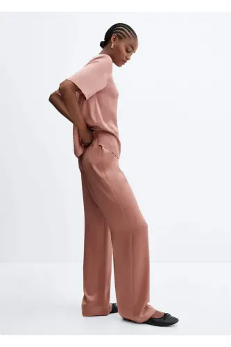 Beli rezinkali satin shim-pastel pushti - 7