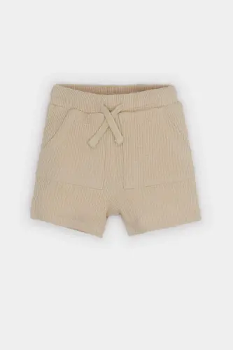 Belikli Waffle Short O'g'il Bola Chaqaloq C2221A524SM - Bej 