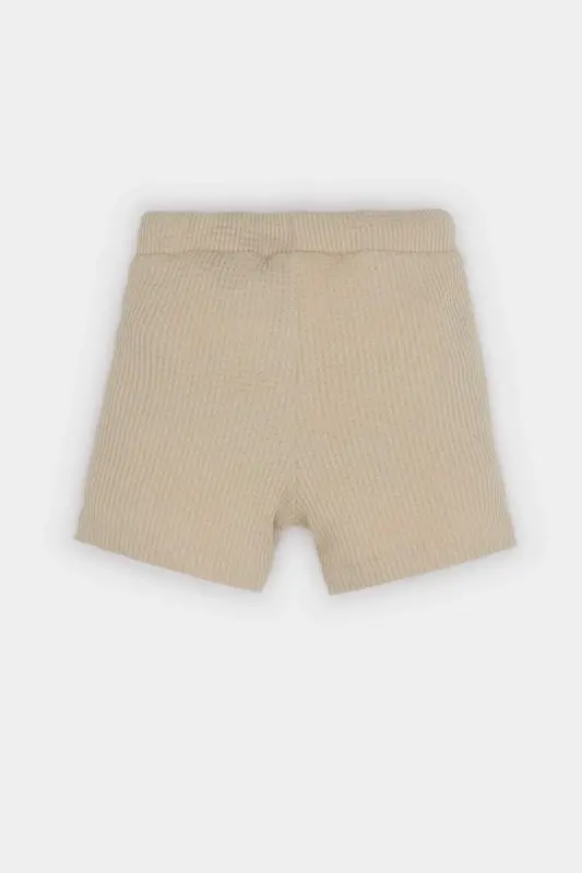 Belikli Waffle Short O'g'il Bola Chaqaloq C2221A524SM - Bej - 3