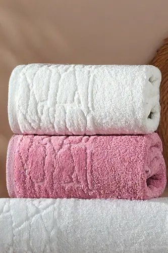 Belina 4 Piece Bath Towel Set Bath Set 100% Cotton - 1