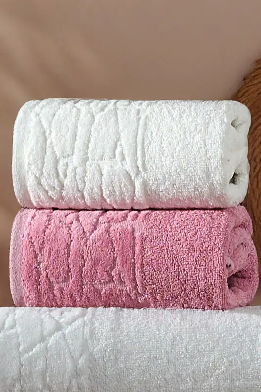Belina 4 Piece Bath Towel Set Bath Set 100% Cotton - 1