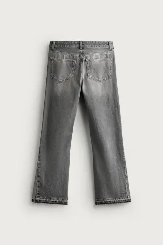 BELL-BOTTOM JEANS-Gray - ZARA (1)