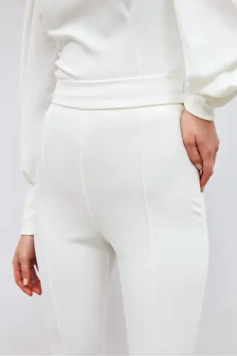 Bell Bottom Pants - Ecru-ECRU - 7