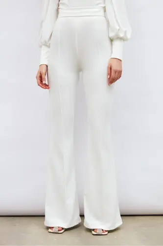 Bell Bottom Pants - Ecru-ECRU - 6