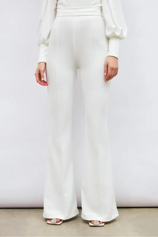 Bell Bottom Pants - Ecru-ECRU - 6