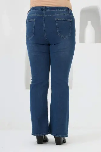 Bell Bottom Plus Size Blue Jeans - 4