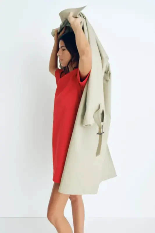 Bell Dress-Red - H&M