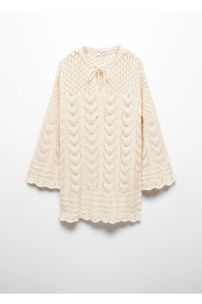 Bell sleeve crochet dress - 3