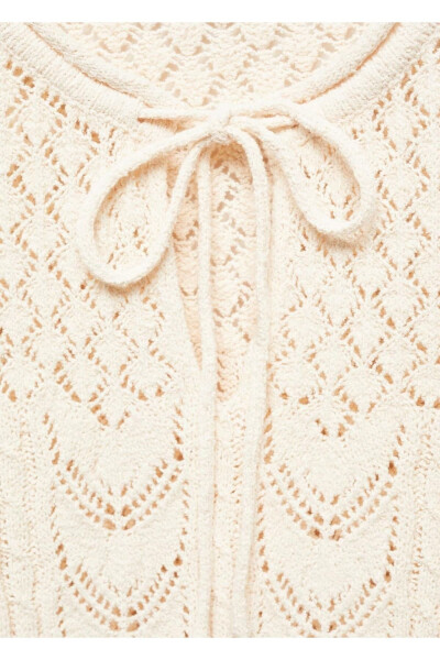 Bell sleeve crochet dress - 6