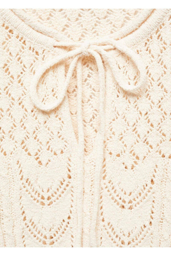 Bell sleeve crochet dress - 6