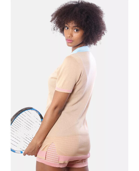 Bellemere Women's Fitted Tencel Tennis Dress Set Beige - 4