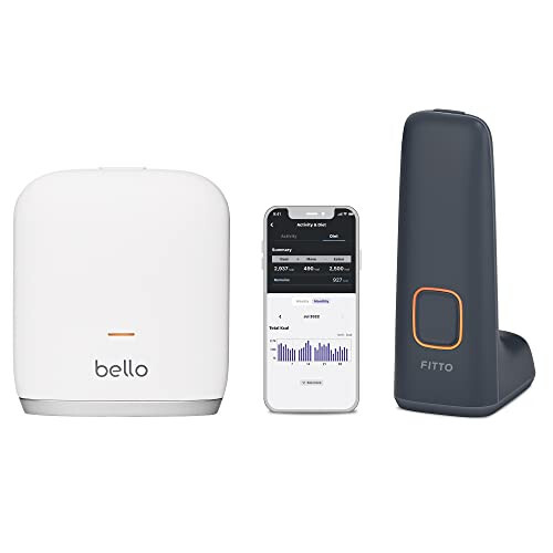 Bello 2 + FITTO - Includes 1 Body Fat Scanner with Smart App and 1 Muscle Scanner with Smart App - Measure and Track Your Fitness Progress - Bluetooth Tools Compatible with Apple Health & Google Fit - 1