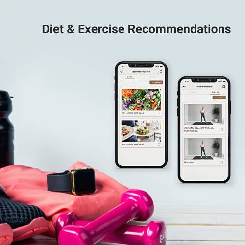 Bello - Akıllı Uygulama ile Karın Yağı Yönetim Cihazı - El Tipi Vücut Yağı Tarayıcı ve Metabolizma İzleyici - Güvenilir Bluetooth Karın Yağı Ölçüm Aracı - Apple Health ve Google Fit ile Uyumlu - 4