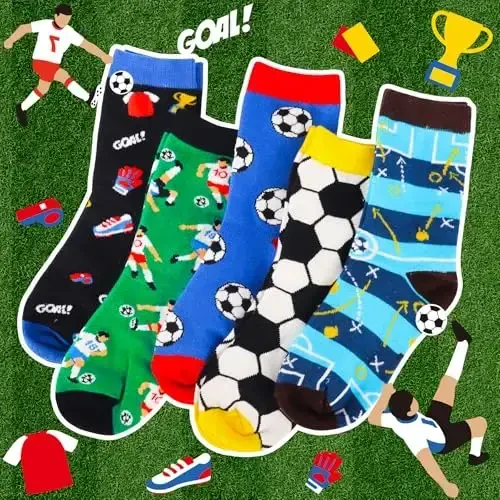 Belloxis Boys Socks - Football, Basketball & Baseball Gifts for Boys 8-12 - 2