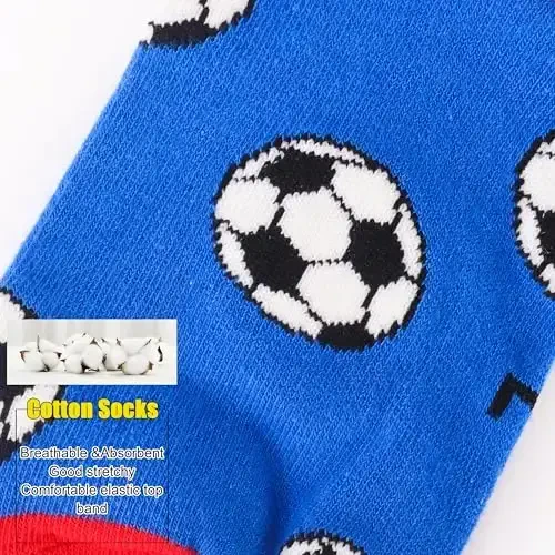 Belloxis Boys Socks - Football, Basketball & Baseball Gifts for Boys 8-12 - 4