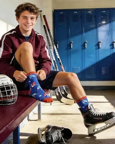 Belloxis Boys Socks - Football, Basketball & Baseball Gifts for Boys 8-12 - 5