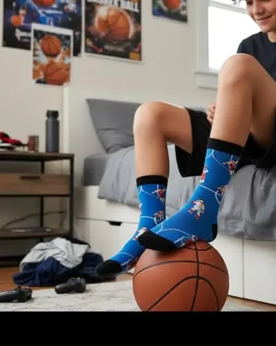 Belloxis Boys Socks - O'g'il bolalar uchun futbol, basketbol va beysbol sovg'alari 8-12 - 2