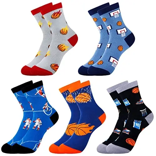 Belloxis Boys Socks - O'g'il bolalar uchun futbol, basketbol va beysbol sovg'alari 8-12 
