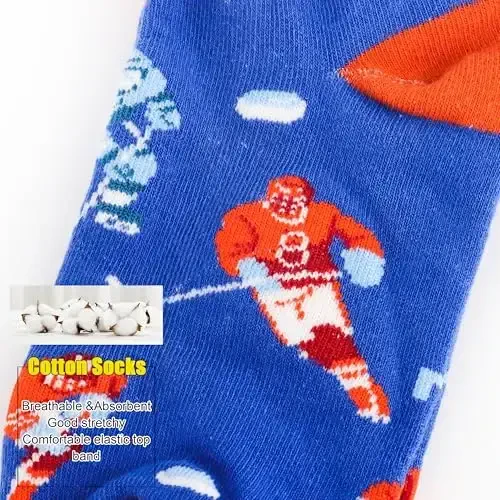 Belloxis Boys Socks - O'g'il bolalar uchun futbol, basketbol va beysbol sovg'alari 8-12 - 3