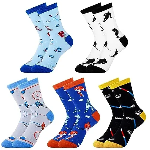 Belloxis Boys Socks - Football, Basketball & Baseball Gifts for Boys 8-12 - 1