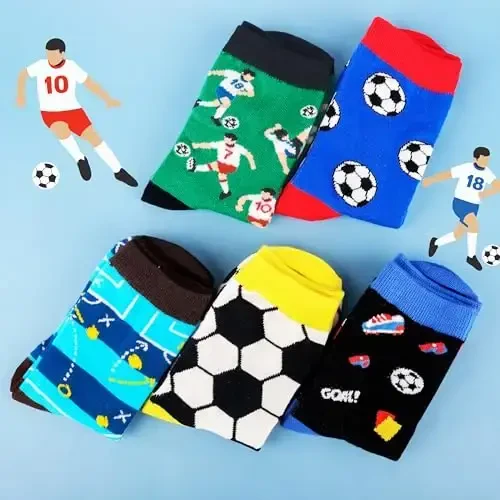 Belloxis Boys Socks - Football, Basketball & Baseball Gifts for Boys 8-12 - 3