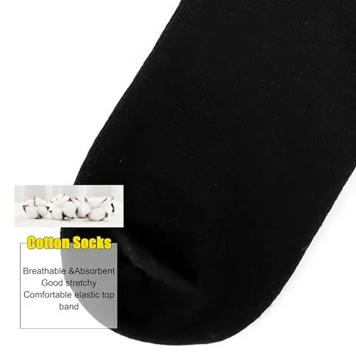 Belloxis Funny Athletic Socks 5 Pcs, Multi-Sport Design (Basketball, Baseball, Soccer, Hockey), Crew Socks for Boys Girl - 6