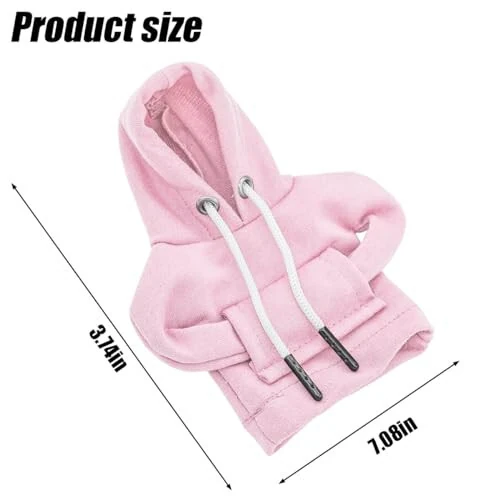 BELOMI Car Gear Shift Cover, Fashionable Hoodie Automotive Gear Shift Knob Protector, Mini Sweater Shirt Gear Shift Knob Cover, Universal Car Decor Accessories (Pink) - BELOMI (1)