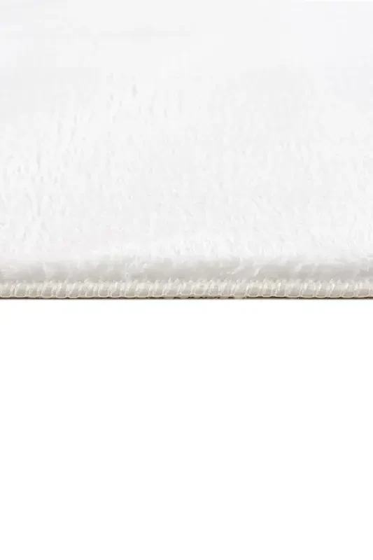 Белоснежный Ковер Тканый Плюшевый Кроличий Мех Чувство Антибактериальный-Белоснежный - 3