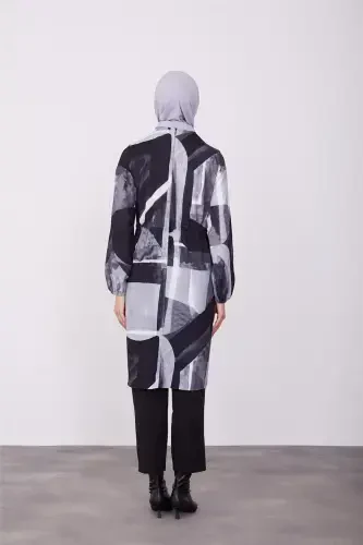 Belt Tunneled Adjustable Tunic 23k4723 Black-Black - 5