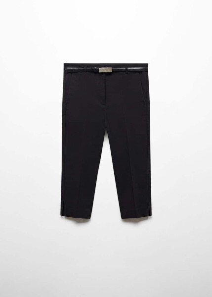 Belted capri pants - 9