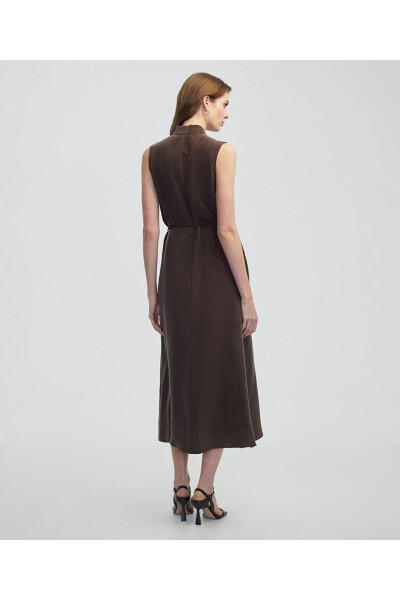 Belted cupro dress - 3