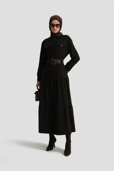 Belted Dress 24k9909 Brown - ARMINE (1)