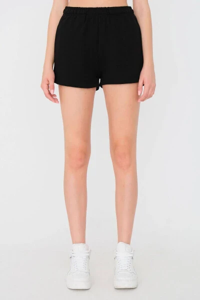 Belted Elastic Waist Shorts S1010-n12 - 3