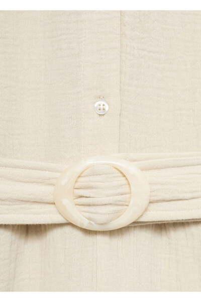 Belted Long Jumpsuit - 5