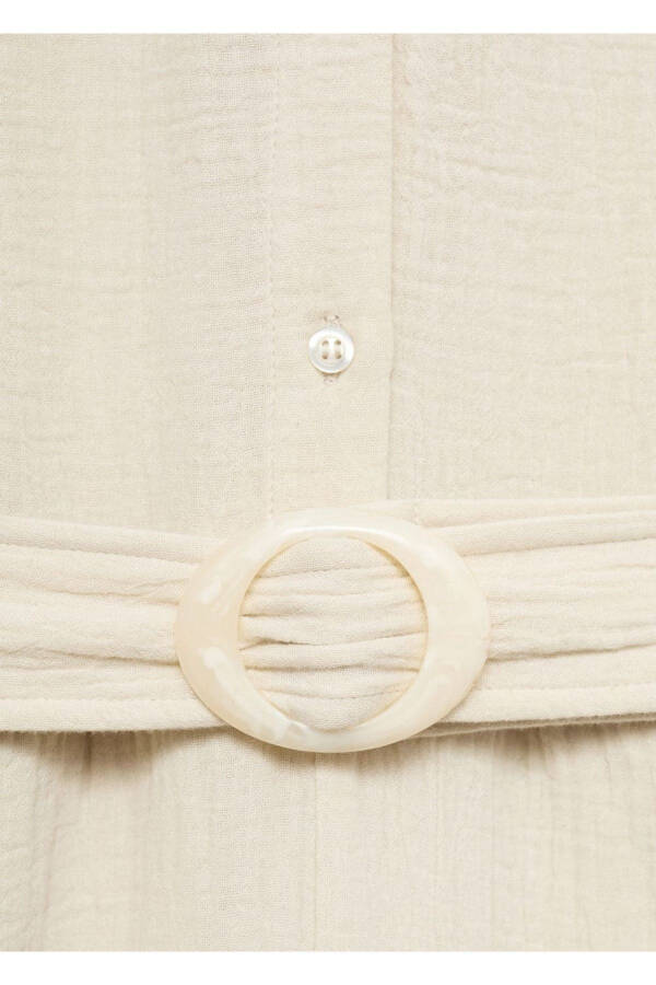 Belted Long Jumpsuit - 5