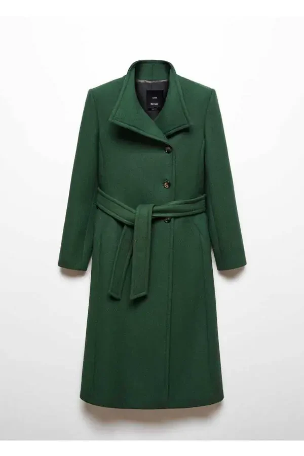 Belted Manteco Wool Coat - 3