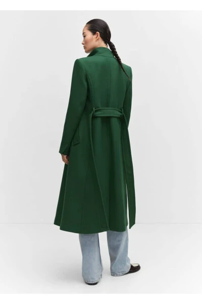 Belted Manteco Wool Coat - 4