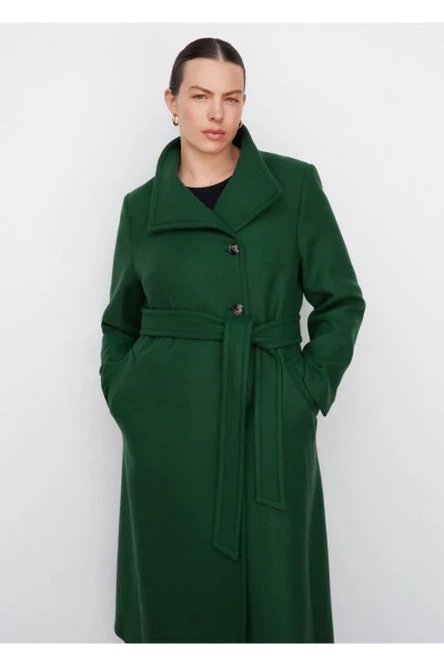 Belted Manteco Wool Coat - 8