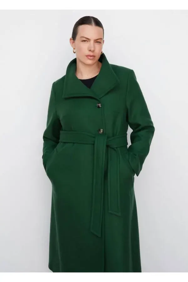 Belted Manteco Wool Coat - 8