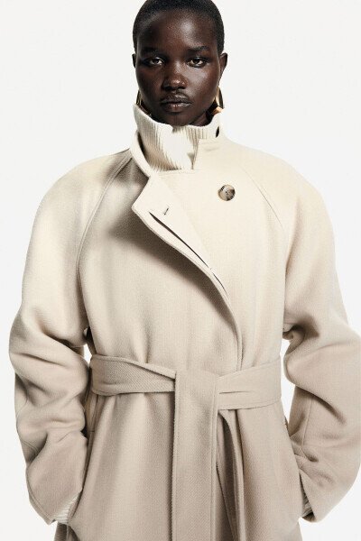 Belted maxi coat - H&M (1)