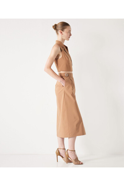 Belted midi skirt - 3