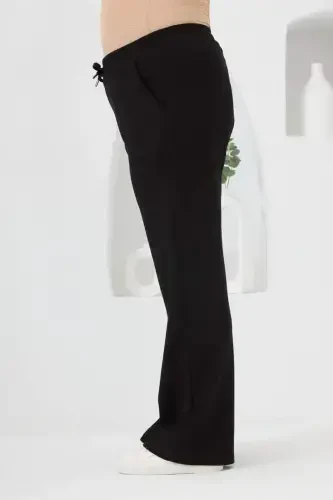 Belted Plus Size Tracksuit Black - 2