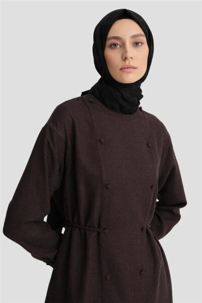 Belted Pocket Tunic 24k3608 Plum-PURPLE - 3