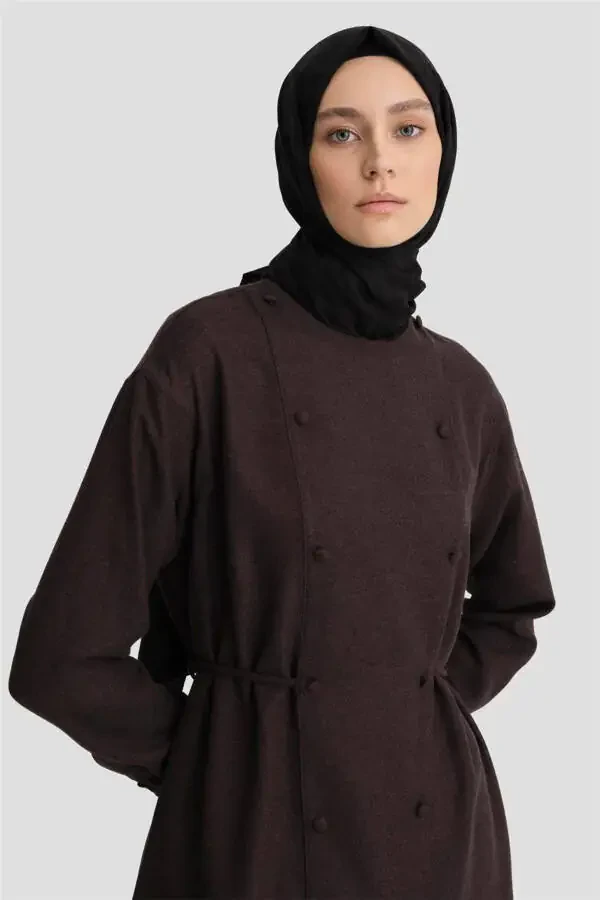 Belted Pocket Tunic 24k3608 Plum-PURPLE - 3