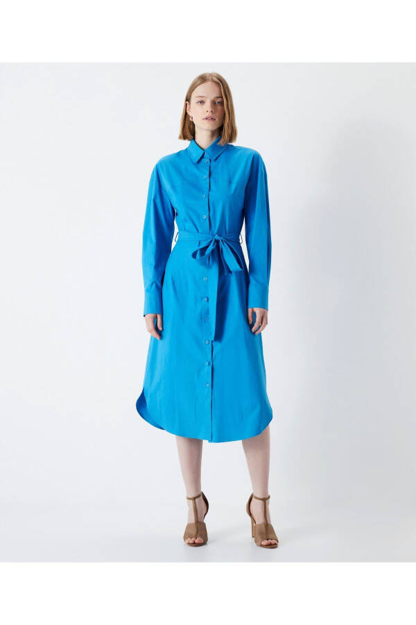 Belted Shirt Dress - 11