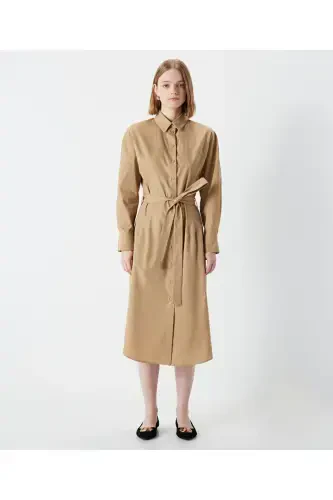 Belted shirt dress - İPEKYOL (1)