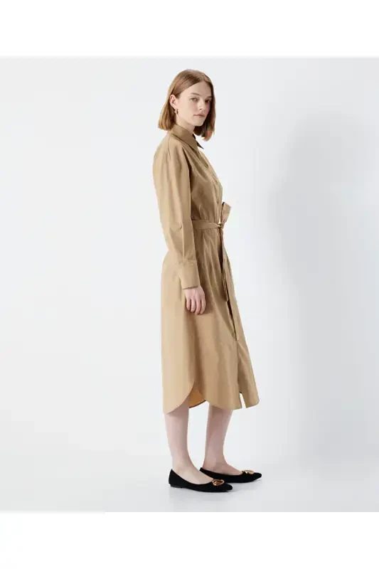 Belted shirt dress - 5