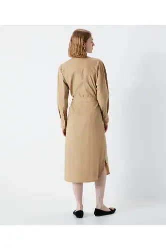 Belted shirt dress - 6